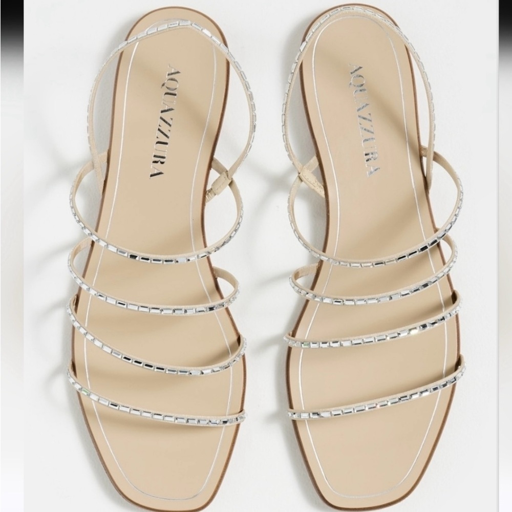 Aquazzura MISTICA SANDAL FLAT - 37.5 - Picture 2 of 11